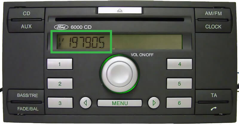 Kostenloser Ford-Radiocode – V/M-Serie